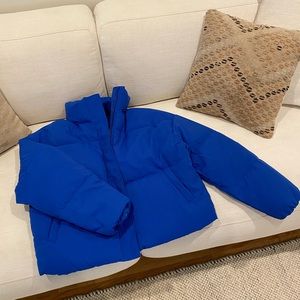 BRAND NEW* SHOWPO Blue puffer jacket